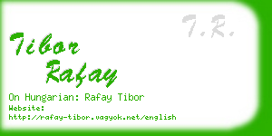 tibor rafay business card